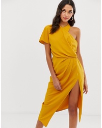 Желтое платье-футляр от ASOS DESIGN