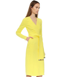 Желтое платье-футляр от Preen by Thornton Bregazzi