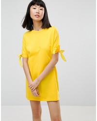 Желтое повседневное платье от Asos
