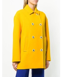 Женское желтое полупальто от Emilio Pucci