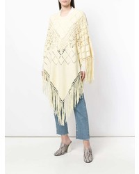 Желтое пончо от Chloé
