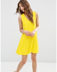 Желтое свободное платье от Asos