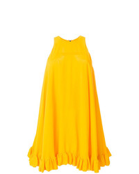 Желтое свободное платье от MSGM