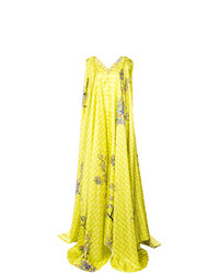 Желтое шелковое вечернее платье с принтом от Vionnet
