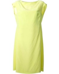 Желтое шелковое повседневное платье от Maison Martin Margiela