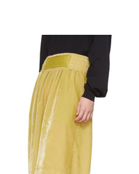 Мужские желтые бархатные шорты от Random Identities