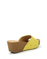 Женские желтые босоножки от Diamantique