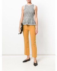 Желтые брюки-клеш от Theory