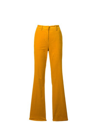 Желтые брюки-клеш от Etro