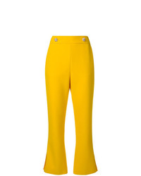Желтые брюки-клеш от MSGM