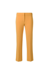 Желтые брюки-клеш от Theory