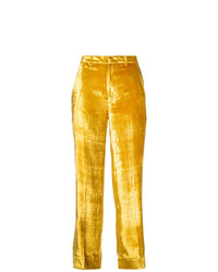 Желтые брюки-клеш от Tome