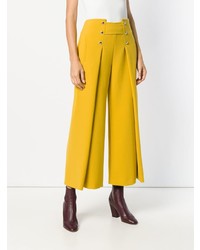 Желтые брюки-кюлоты от Genny