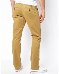 Желтые брюки чинос от Selected