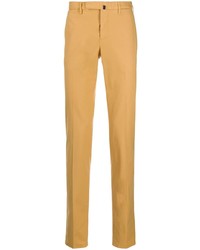 Желтые брюки чинос от Incotex