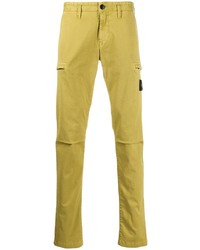 Желтые брюки чинос от Stone Island