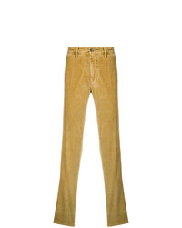 Желтые вельветовые брюки чинос от Incotex