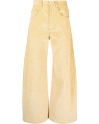 Мужские желтые вельветовые джинсы от Marni