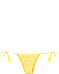 Желтые вязаные трусики бикини от Cecilia Prado