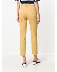 Желтые джинсы скинни от AG Jeans
