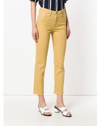 Желтые джинсы скинни от AG Jeans