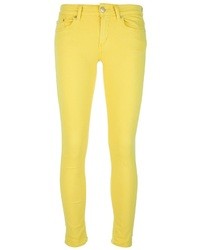 Желтые джинсы скинни от Dondup