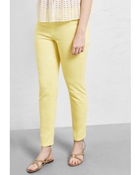 Желтые джинсы скинни от Violeta BY MANGO