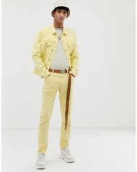 Мужские желтые джинсы от ASOS DESIGN