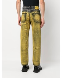 Мужские желтые джинсы от Moschino