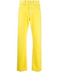 Мужские желтые джинсы от Helmut Lang