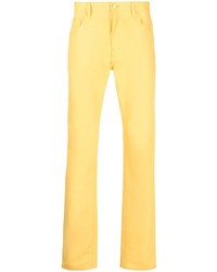 Мужские желтые джинсы от Raf Simons