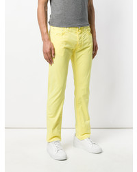 Мужские желтые джинсы от Jacob Cohen