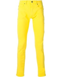 Мужские желтые джинсы от Versace