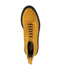 Желтые замшевые ботинки дезерты от Adieu Paris