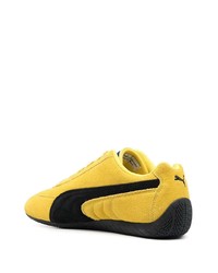 Мужские желтые замшевые кроссовки от Puma