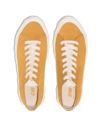 Мужские желтые замшевые низкие кеды от Age