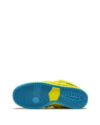 Мужские желтые замшевые низкие кеды от Nike