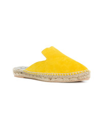 Желтые замшевые сабо от Manebi