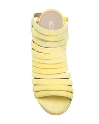 Желтые замшевые сабо от Marsèll