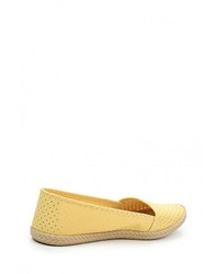 Женские желтые замшевые слипоны от Moleca