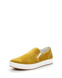 Мужские желтые замшевые слипоны от Piranha