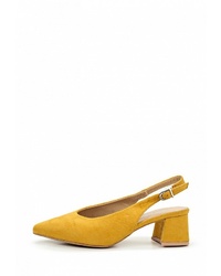 Желтые замшевые туфли от Coco Perla
