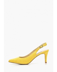 Желтые замшевые туфли от Corina