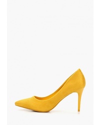 Желтые замшевые туфли от Damerose