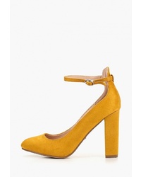 Желтые замшевые туфли от Ideal Shoes