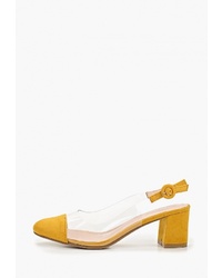 Желтые замшевые туфли от Ideal Shoes