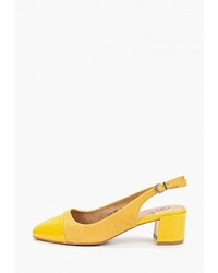 Желтые замшевые туфли от Kylie