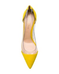 Желтые замшевые туфли от Gianvito Rossi