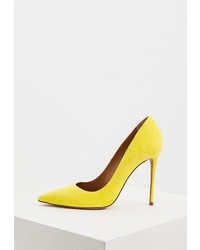 Желтые замшевые туфли от Pura Lopez