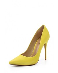 Желтые замшевые туфли от Schutz